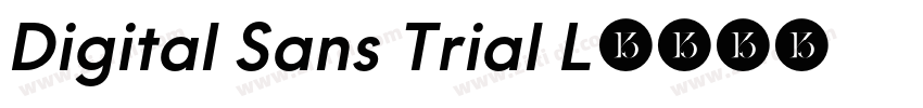 Digital Sans Trial L字体转换